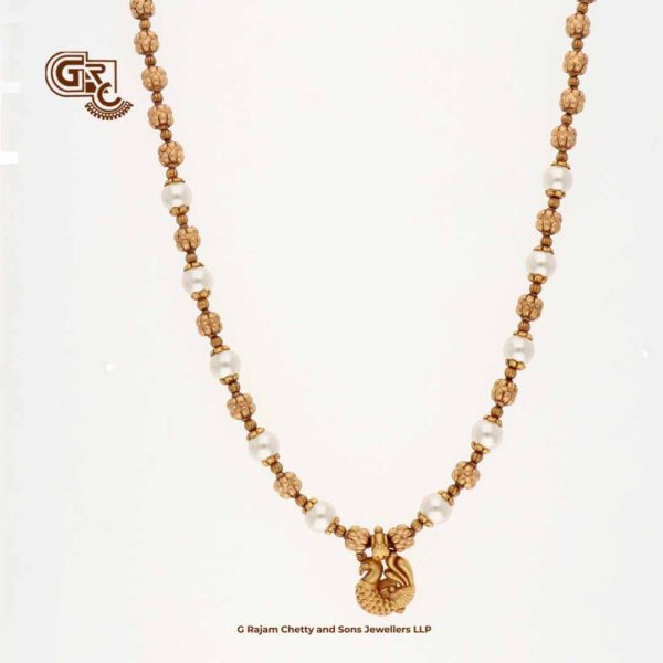 Antique Pearl Peacock Traditional Necklace Antique Pearl Peacock Traditional Necklace