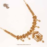 Antique Lakshmi Drops Light Weight Paper Necklace with Chain Antique Lakshmi Drops Light Weight Paper Necklace with Chain