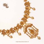 Antique Lakshmi Drops Light Weight Paper Necklace with Chain Antique Lakshmi Drops Light Weight Paper Necklace with Chain