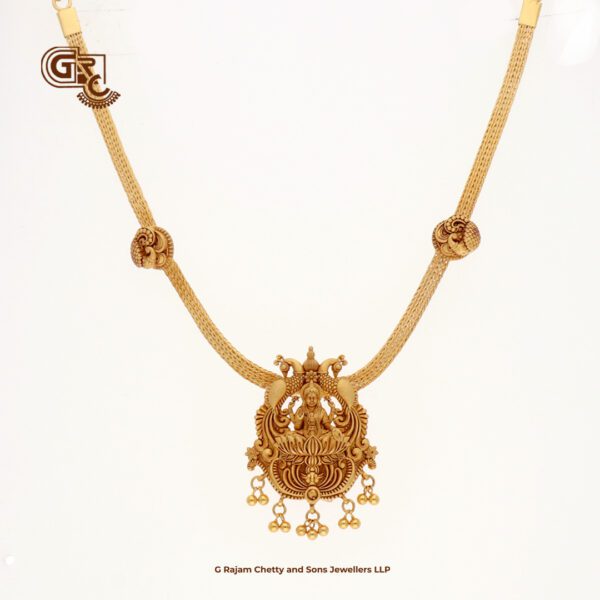 Antique Lakshmi Drops Light Weight Paper Necklace with Chain Antique Lakshmi Drops Light Weight Paper Necklace with Chain
