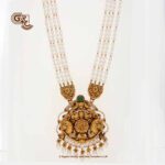 Antique Lakshmi White Beads Traditional Haram Antique Lakshmi White Beads Traditional Haram