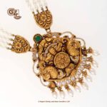 Antique Lakshmi White Beads Traditional Haram Antique Lakshmi White Beads Traditional Haram