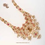 Luxury Uniques Ashta Lakshmi Glitter Stone Traditional Haram