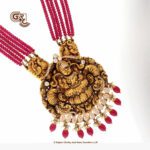 Antique Lakshmi Pink Beads Traditional Haram Antique Lakshmi Pink Beads Traditional Haram