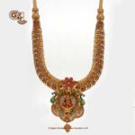 Antique Lakshmi Colour Enamol Traditional Haram Antique Lakshmi Colour Enamol Traditional Haram