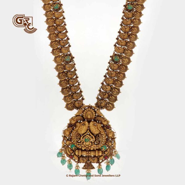 Antique Floral Green Beads V Traditional Haram Antique Floral Green Beads V Traditional Haram