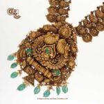 Antique Floral Green Beads V Traditional Haram Antique Floral Green Beads V Traditional Haram