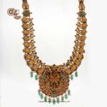 Antique Floral Green Beads Traditional Haram Antique Floral Green Beads Traditional Haram