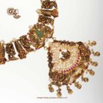 Antique Lakshmi Floral Gold Beads Traditional Haram Antique Lakshmi Floral Gold Beads Traditional Haram