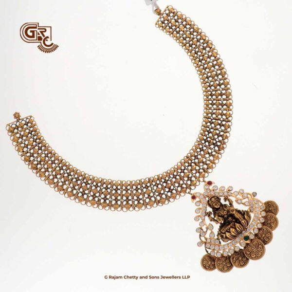 Antique Lakshmi Drops Traditional Necklace
