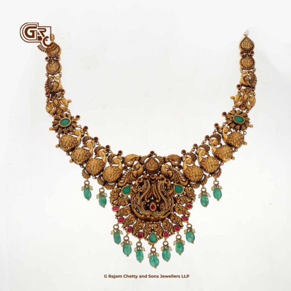 Antique Floral peacock Traditional Necklace Antique Floral peacock Traditional Necklace