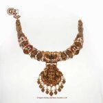 Antique Floral Lakshmi Traditional Necklace Antique Floral Lakshmi Traditional Necklace