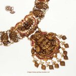 Antique Floral Lakshmi Traditional Necklace Antique Floral Lakshmi Traditional Necklace
