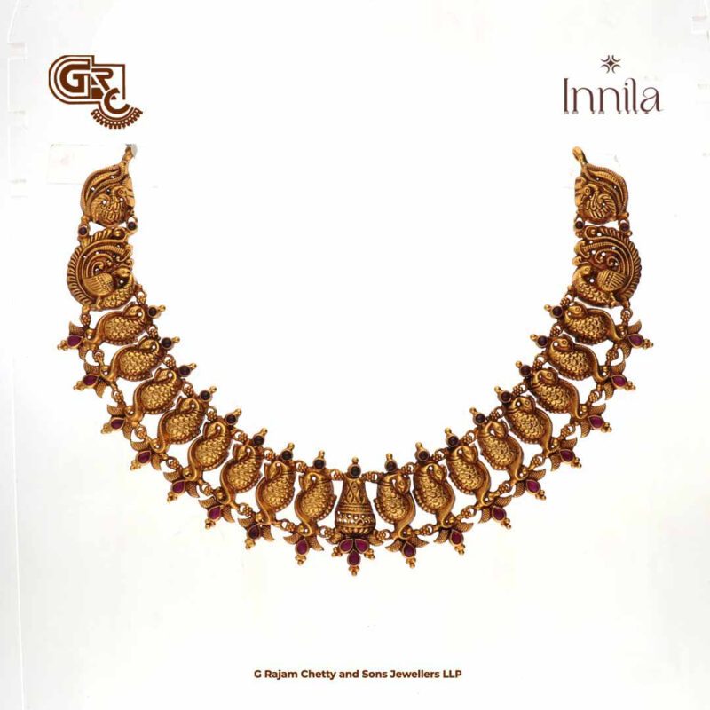 Manga Floral Glod Plated Necklace