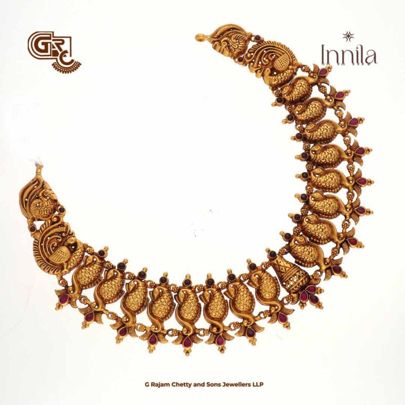 Manga Floral Glod Plated Necklace