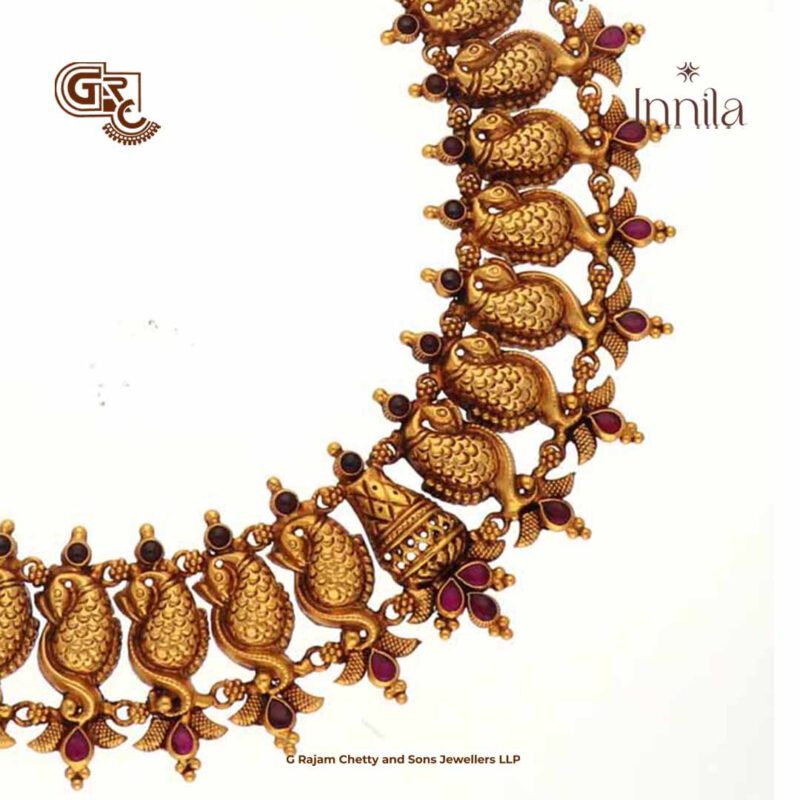 Manga Floral Glod Plated Necklace