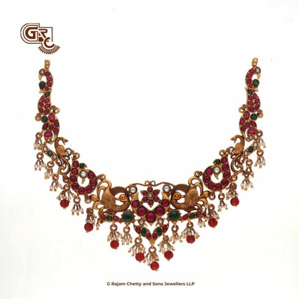 Floral Elegant Glittering Stone Glod Plated Necklace Floral Elegant Glittering Stone Glod Plated Necklace