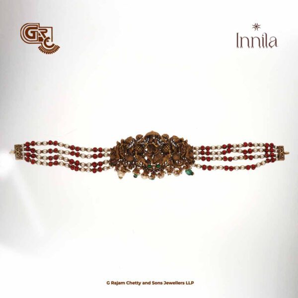 Antique Ratha Krishna Beads Gold Plated Necklace Antique Ratha Krishna Beads Gold Plated Necklace