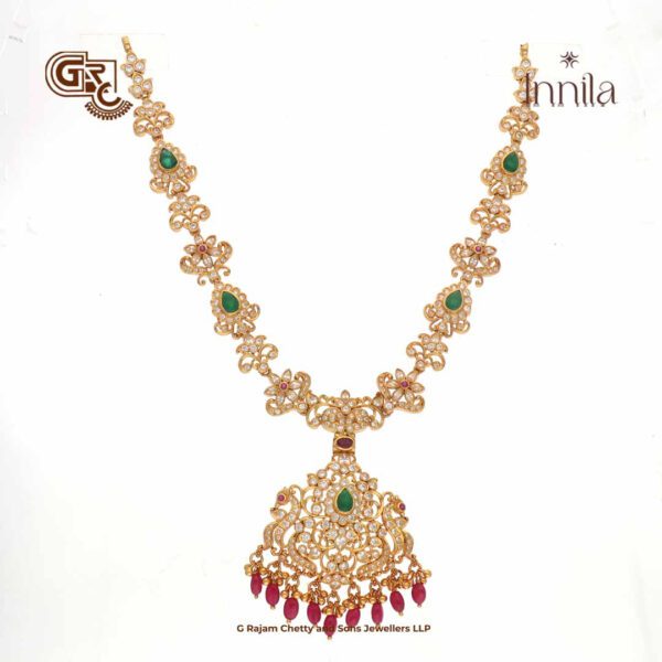 Luxury Fancy Pendant Gliter Stone Gold Plated Necklace Luxury Fancy Pendant Gliter Stone Gold Plated Necklace
