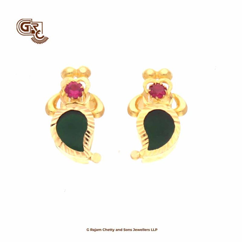 Green Gliter Stone Manga Floral Traditional Haram