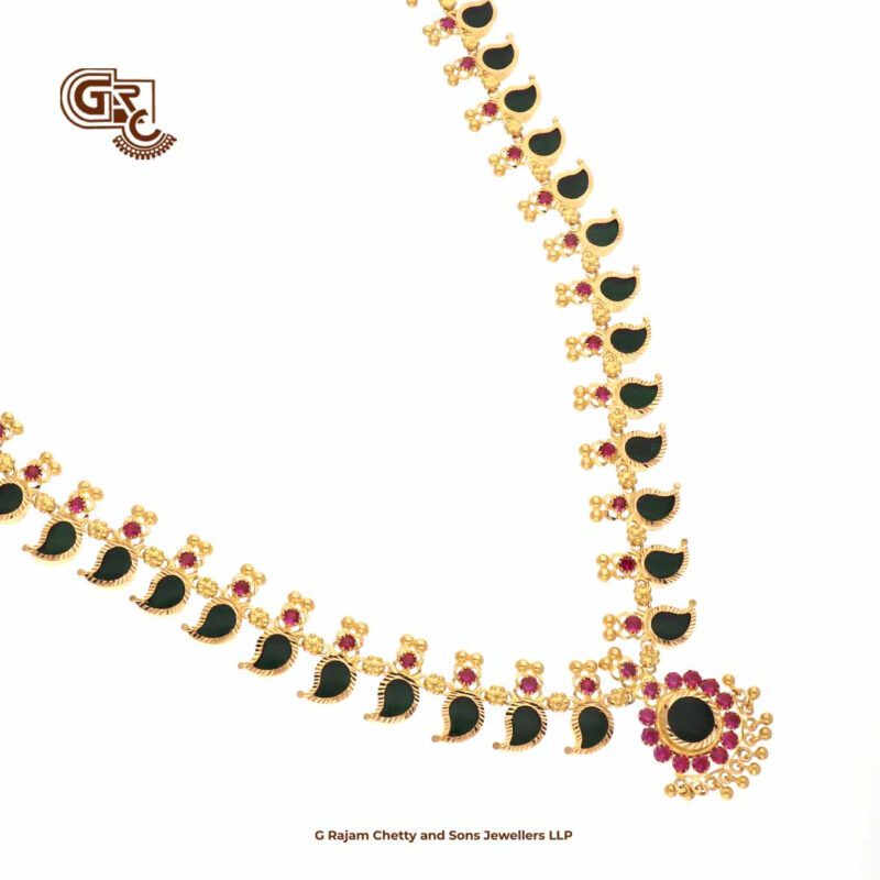 Green Gliter Stone Manga Floral Traditional Haram