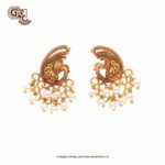 Antique Peacock Pearl Drops Earring Antique Peacock Pearl Drops Earring