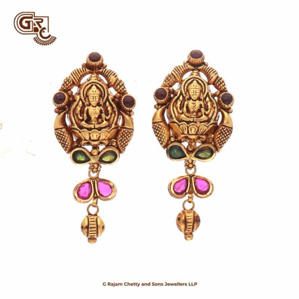 Antique Lakshmi Drops Earring