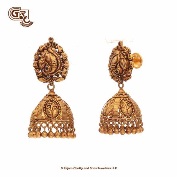 Antique Floral Leaf Jimikki Earring