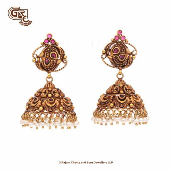 Antique Floral Jimikki Earring Antique Floral Jimikki Earring