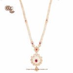 Glitering Stone Floral Fancy Ruby Drops Haram Glitering Stone Floral Fancy Ruby Drops Haram