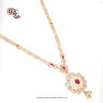 Glitering Stone Floral Fancy Ruby Drops Haram Glitering Stone Floral Fancy Ruby Drops Haram