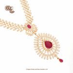 Glitering Stone Fancy Ruby Drops Haram