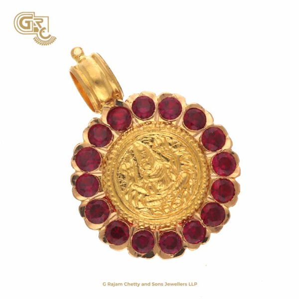 Pink Stone Lakshmi Kasu Mangalyam Uruvugal