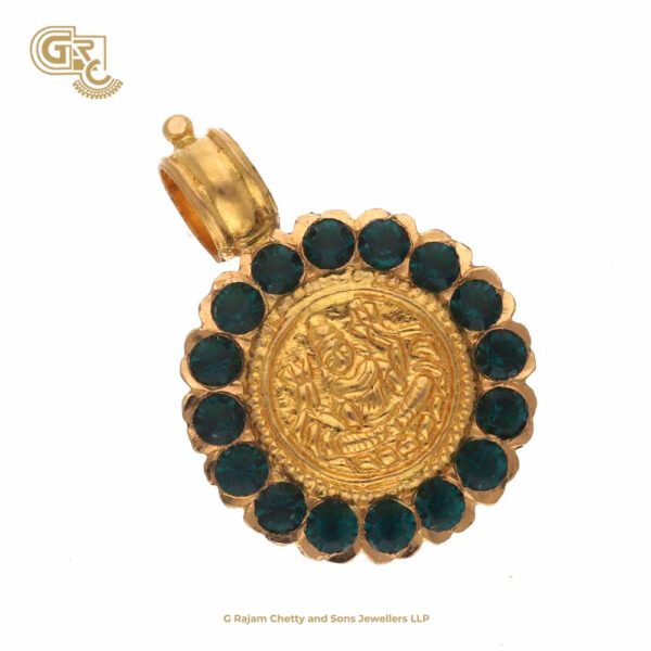 Green Stone Lakshmi Kasu Mangalyam Uruvugal