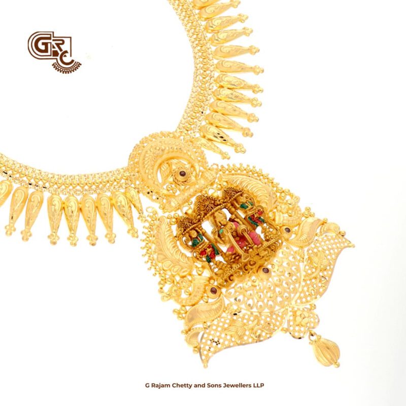 Meena Work Lakshmi Fancy Strips Haram