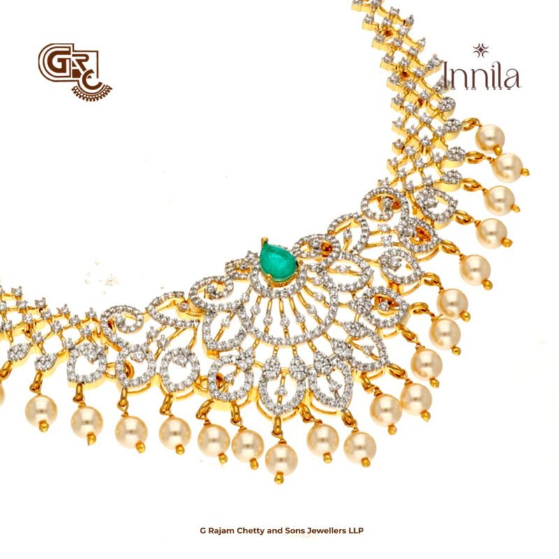 Stone Fancy Gold Plated Necklace