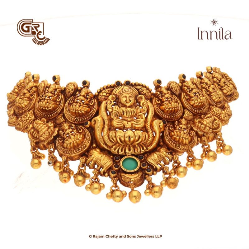 Antique Lakshmi Gold Plated Gold Plated Chocker
