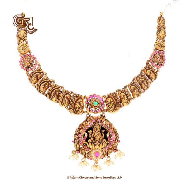 Antique Lakshmi Floral Traditional Haram Antique Lakshmi Floral Traditional Haram