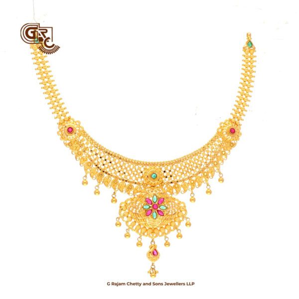 Fancy Gold Beads Drops Necklace Fancy Gold Beads Drops Necklace