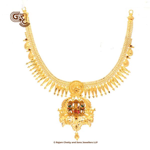 Meena Work Lakshmi Fancy Strips Necklace Meena Work Lakshmi Fancy Strips Necklace