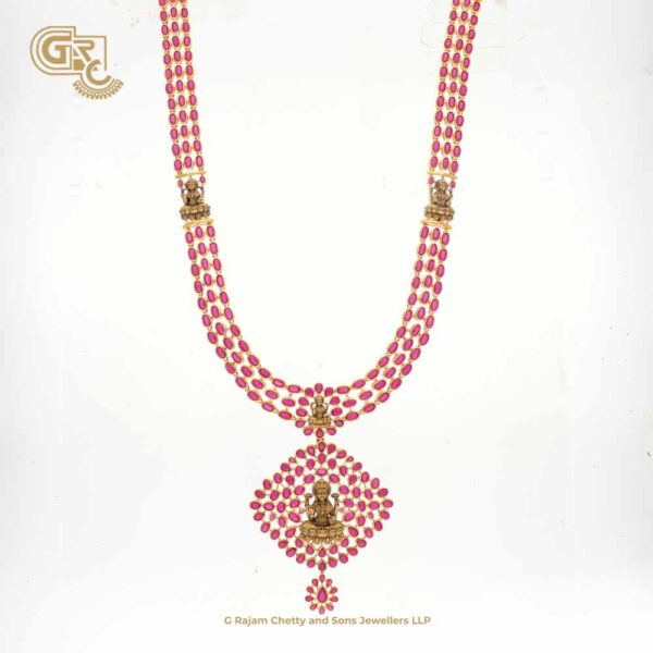 Ruby Stone Antique Lakshmi Haram