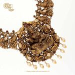 Antique Lakshmi Floral Gold Beads Traditional Haram