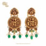 Antique Green Beads Earring