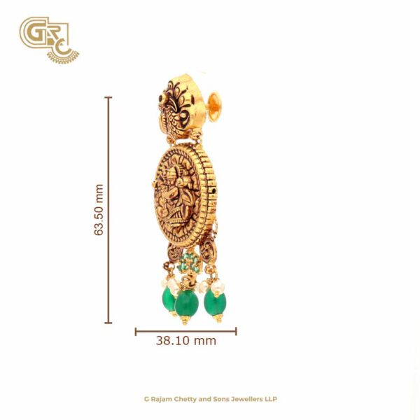 Antique Green Beads Earring