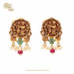 Antique Pink Beads Earring