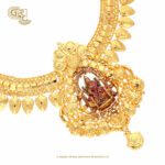 Lakshmi Floral Gold Plated Necklace