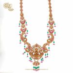 Antique Lakshmi Floral Gold Plated Haram
