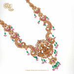 Antique Lakshmi Floral Gold Plated Haram