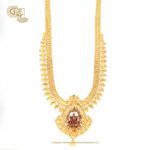 Leaf Floral Lakshmi Floral Gold Plated Haram