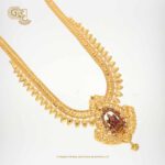 Leaf Floral Lakshmi Floral Gold Plated Haram